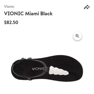 Vionic Miami sandals navy blue